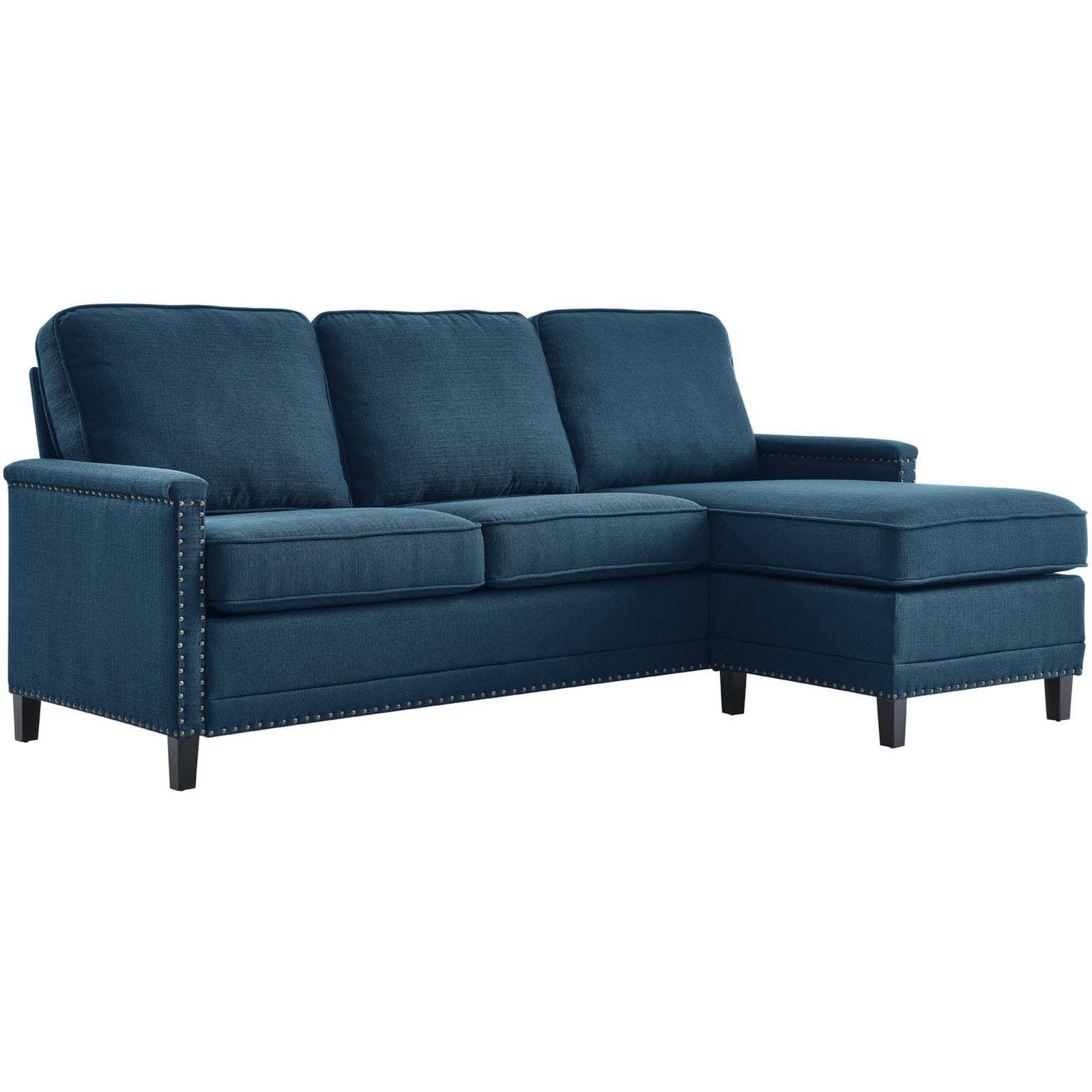 Ashton Upholstered Fabric Sectional Sofa Azure Modway
