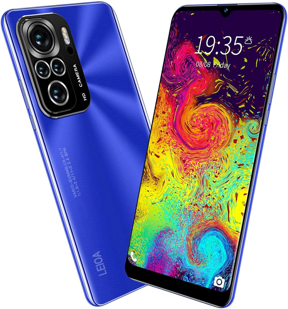 Unlocked Smartphone 6.3 Inch Dual SIM, 1+8GB, Blue, Pack of 2 L984102