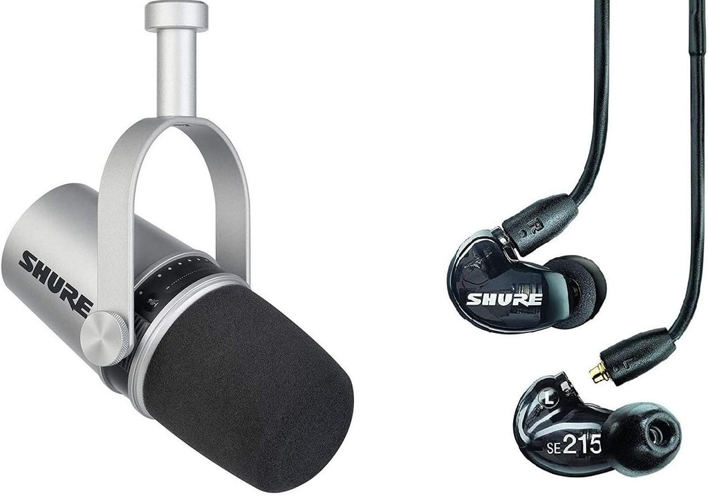 Dynamic Microphone with In-Ear Headphones for Podcasting, Recording, Streaming & Gaming C6051