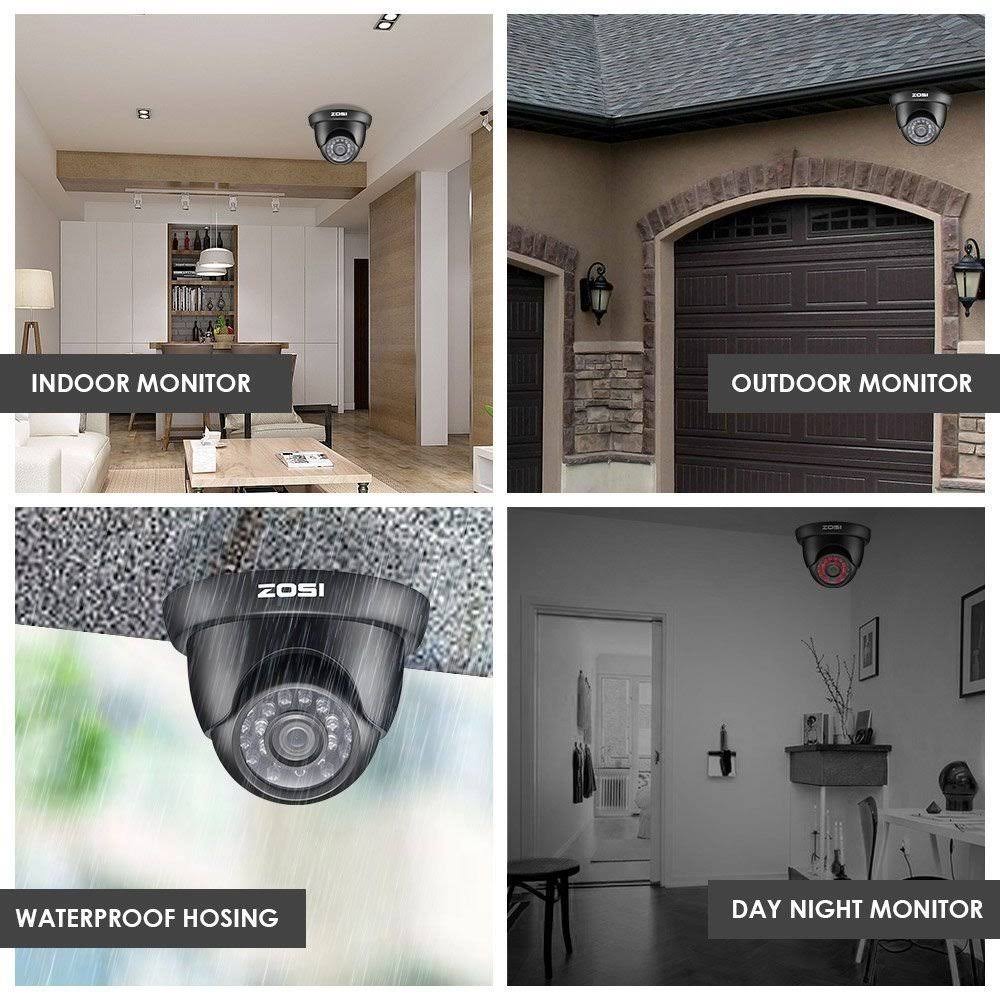 4 Pack 1000TVL 960H Security CCTV Camera Kit HD I903