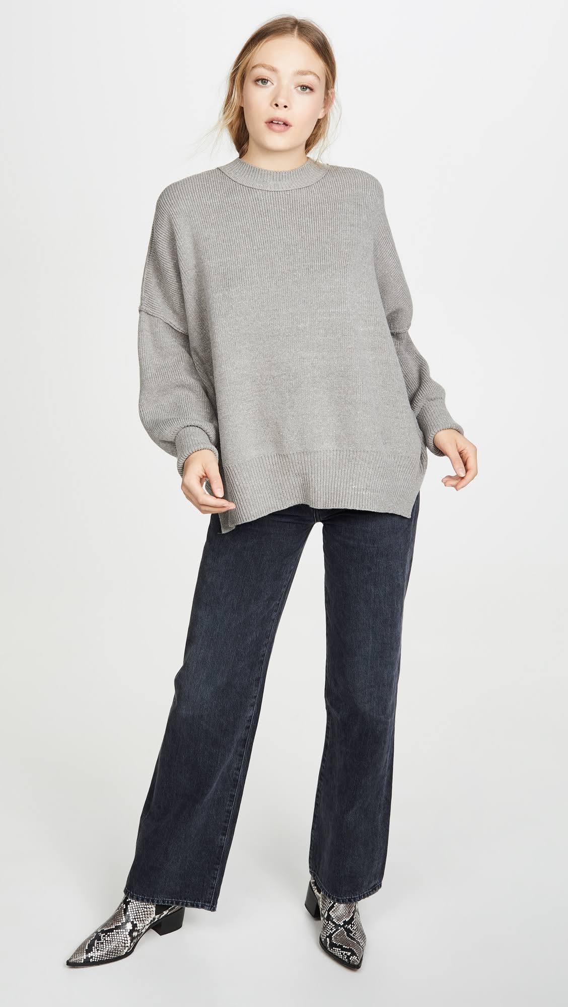 Heather Grey Tunic, Size L Y34305