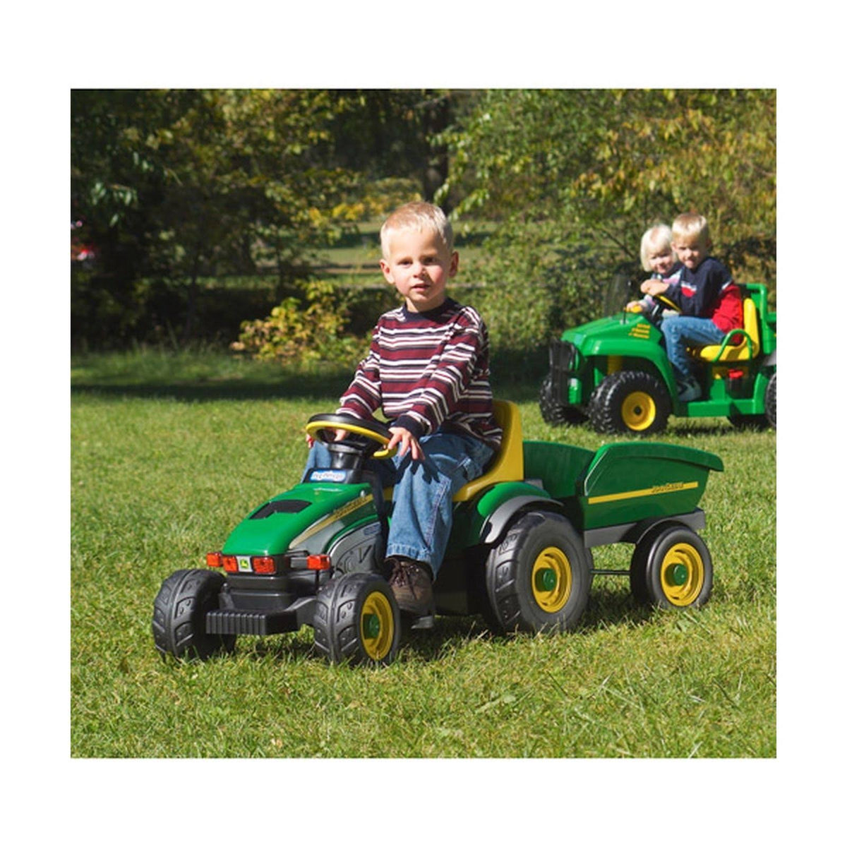 Pedal Ride-On Farm Tractor and Trailer S9137