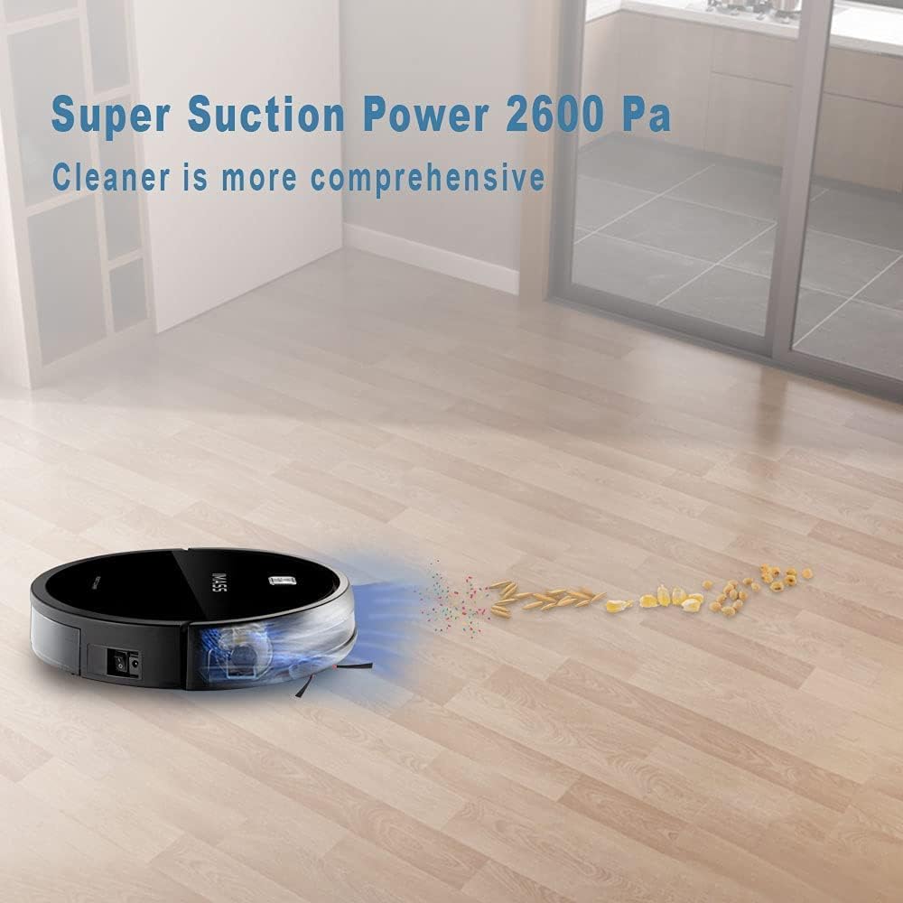 Robot Vacuum and Mop with Smart Path Planning, 2600Pa Suction, Self-Charging K72229