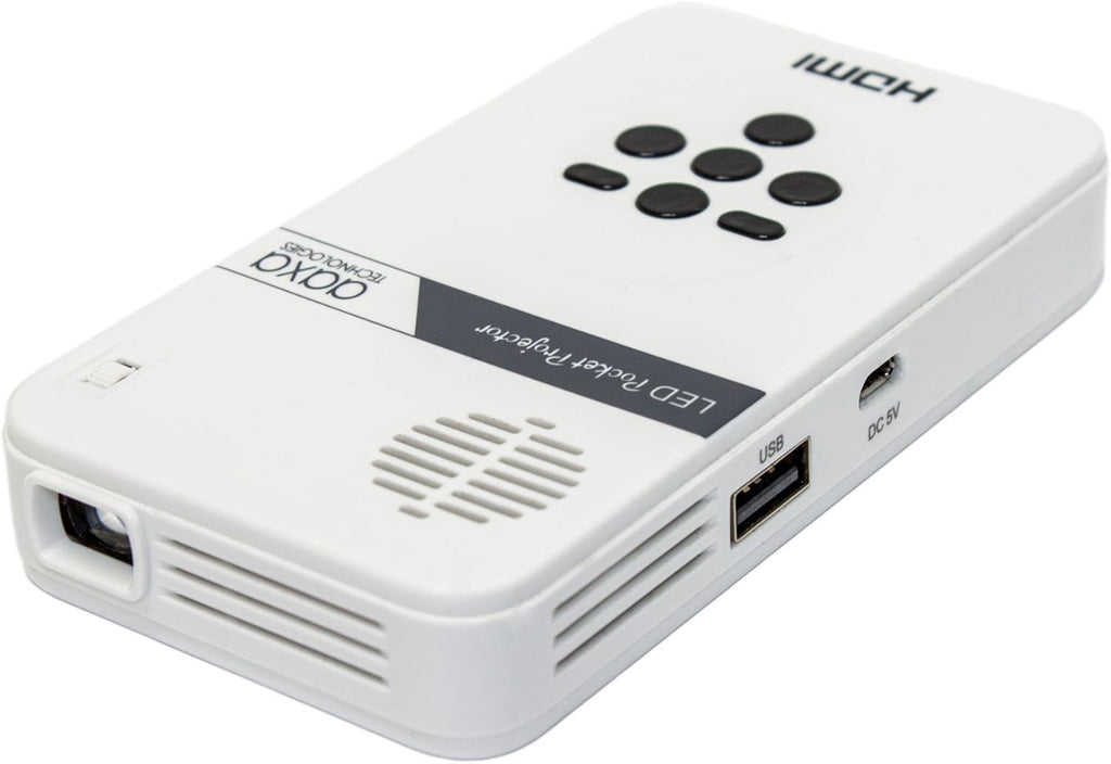 LED Pico Mini Projector with HDMI, Media Player, and Speakers O329