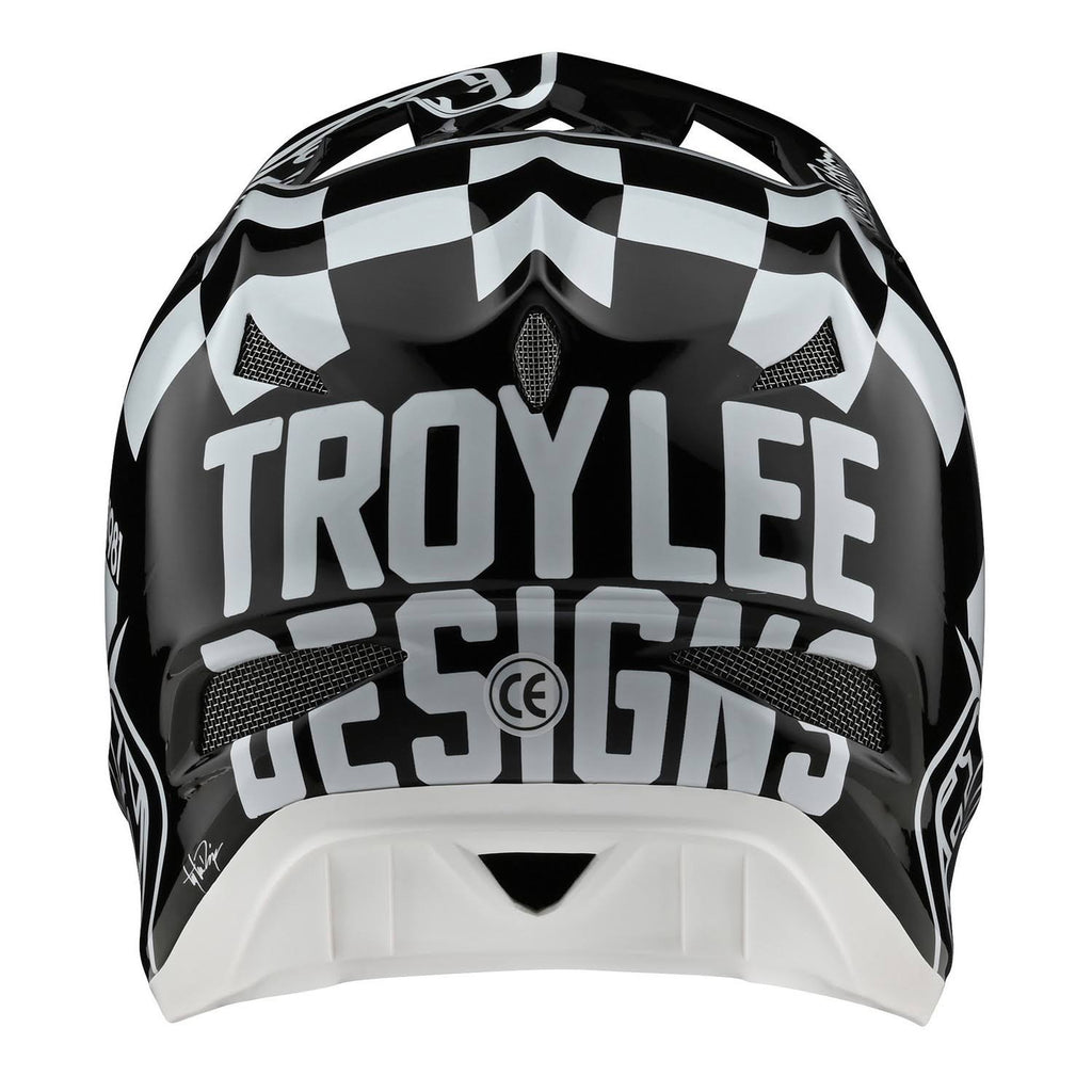 D3 Fiberlite Race Helmet - XL - White-Black Q296