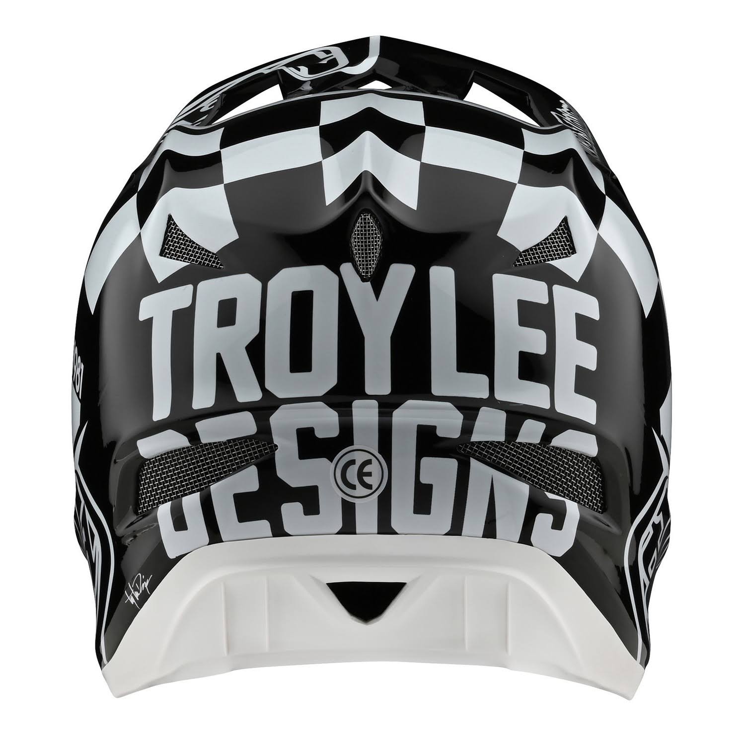 D3 Fiberlite Race Helmet - XL - White-Black Q296