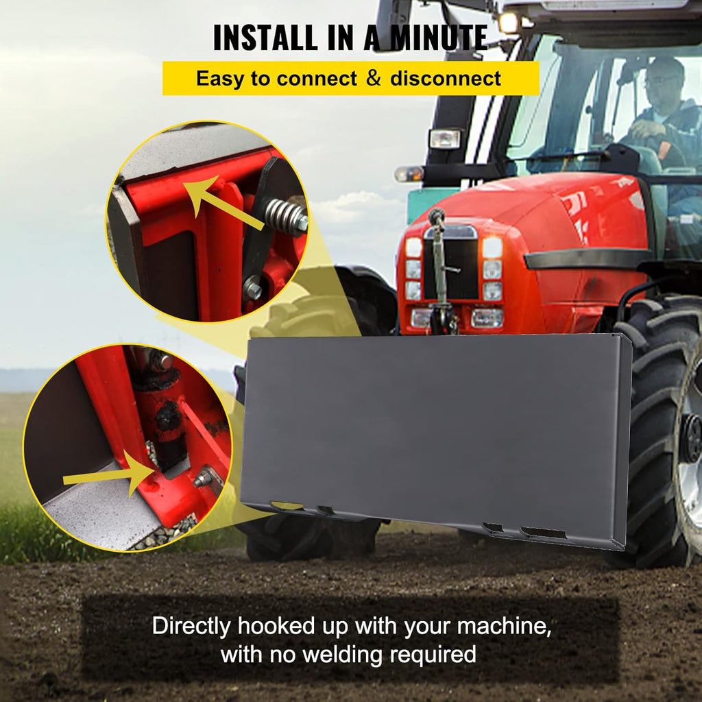 Skid Steer Mount Plate Steel Quick Attachment Loader Plate with 3 Welding Rods K34579
