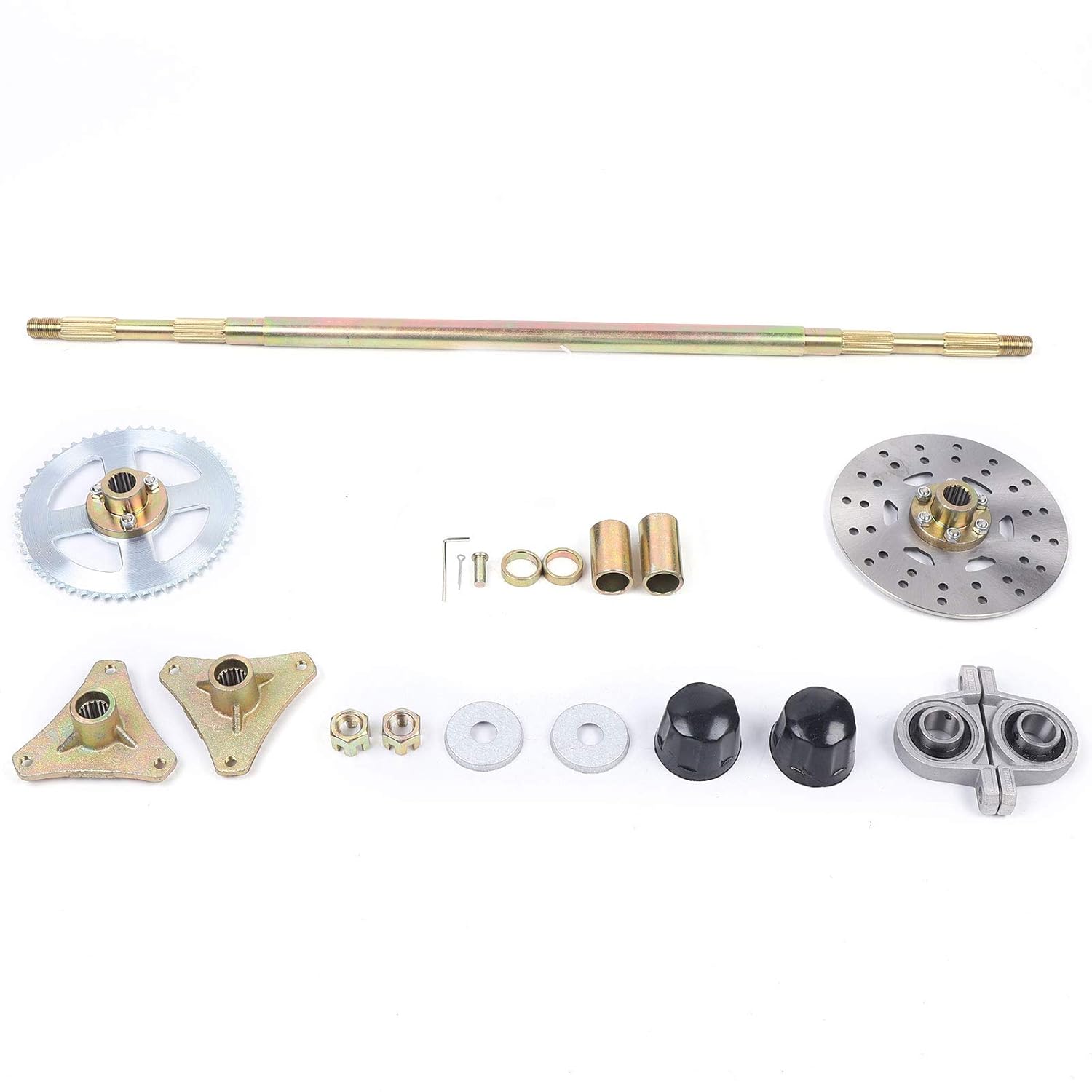 Go Kart Rear Axle Assembly Kit 29" 740mm with Wheel Hub E2007