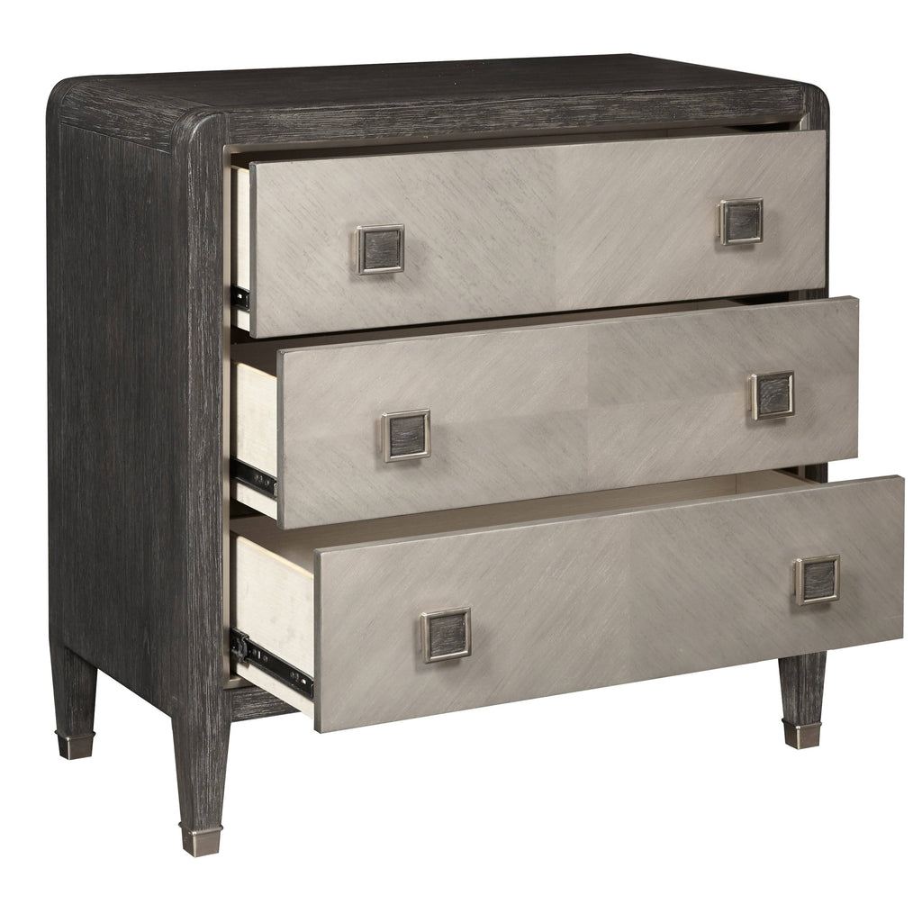 Oak Brown Three Drawer Accent Chest R866284