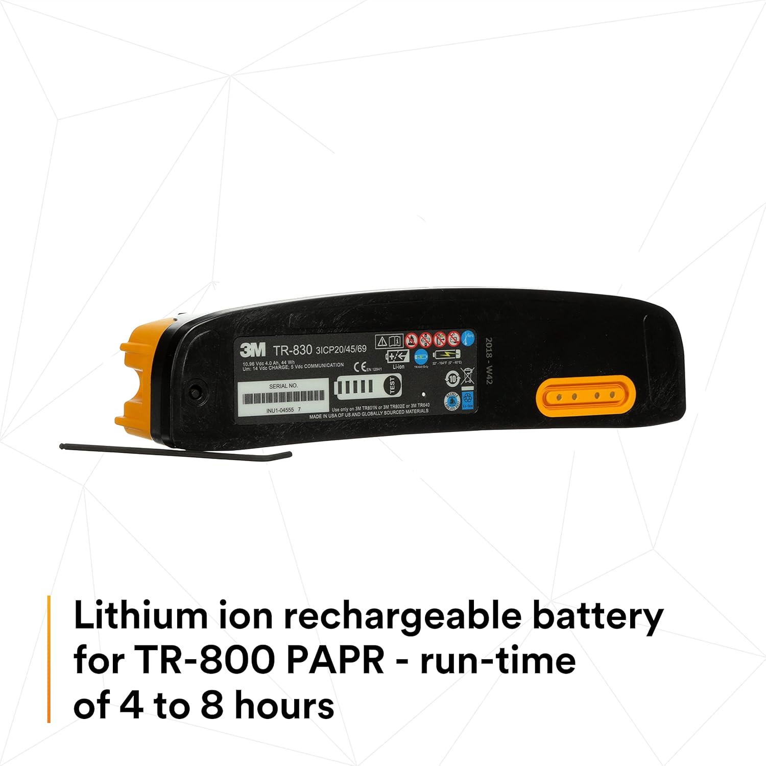Intrinsically Safe Battery for TR-800 PAPR W7627