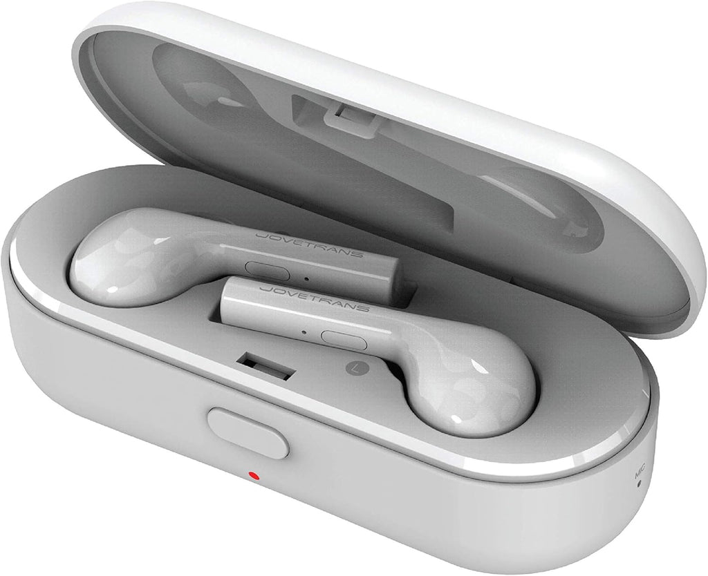Wireless Translator Earbuds for On-The-Go Translation, White N9817