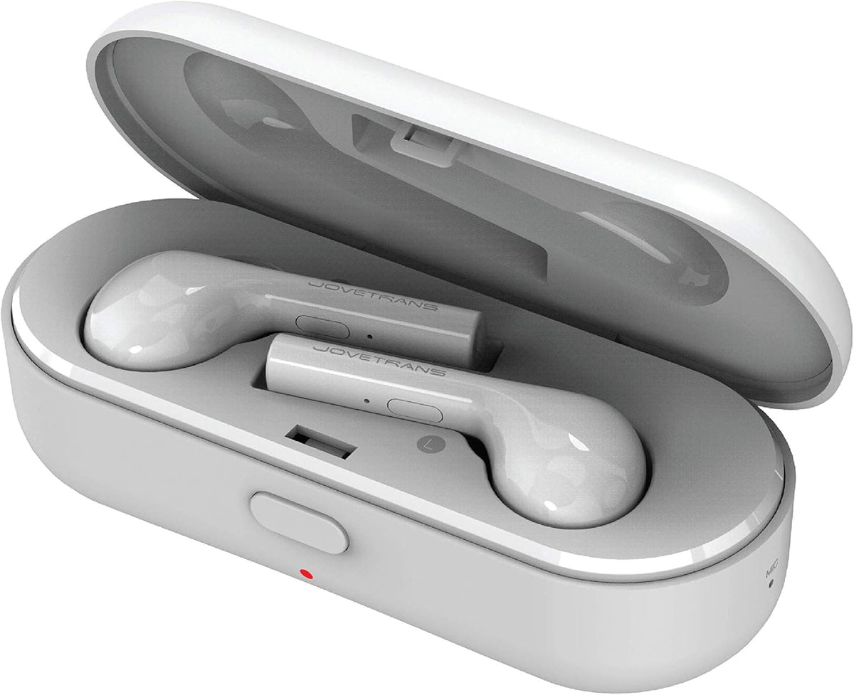 Wireless Translator Earbuds for On-The-Go Translation, White N9817