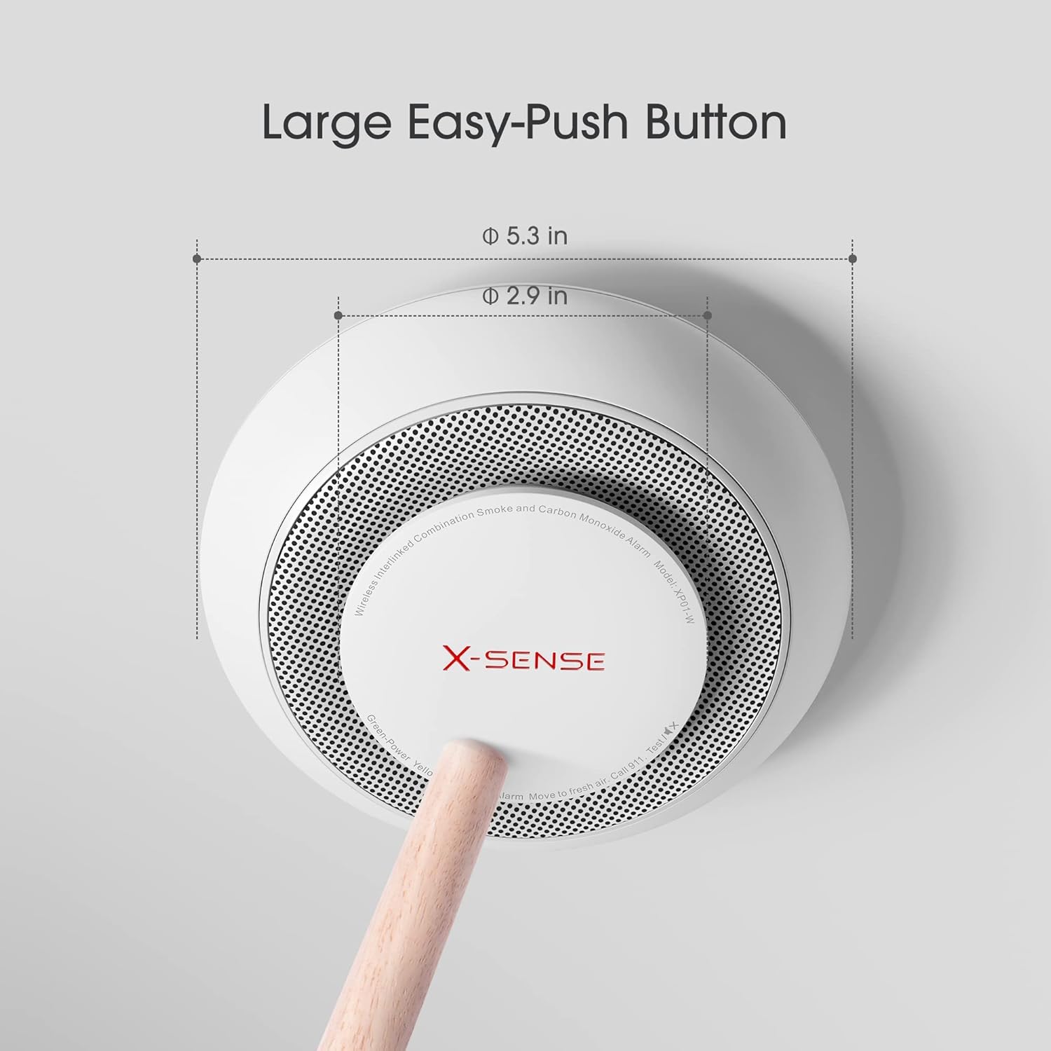 Wireless Interconnected Smoke and Carbon Monoxide Detector Alarm, 3-Pack Y200839