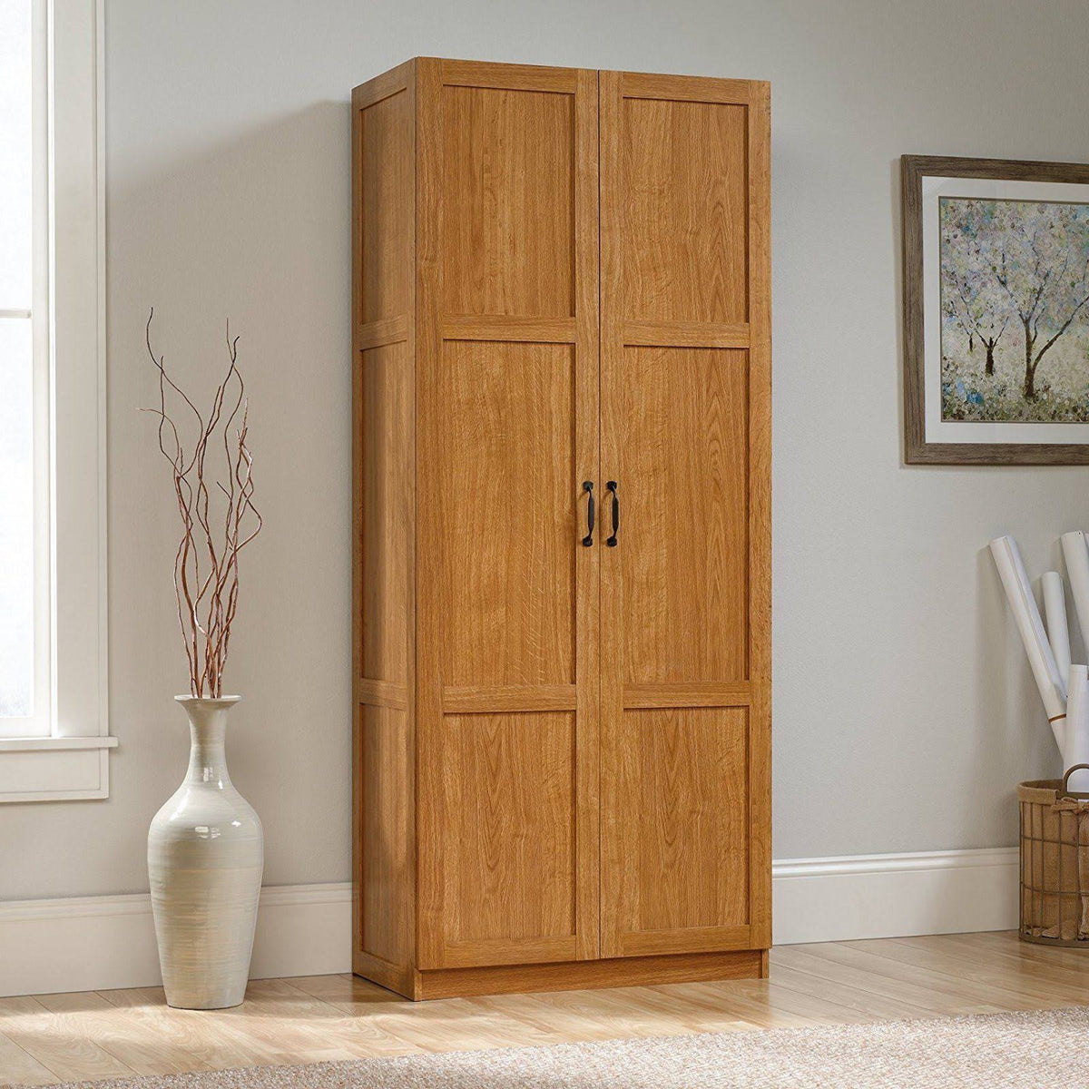 Sauder 419188 Storage Cabinet, L: 29.61x22 x W: 16.10x22 x H: 71.10