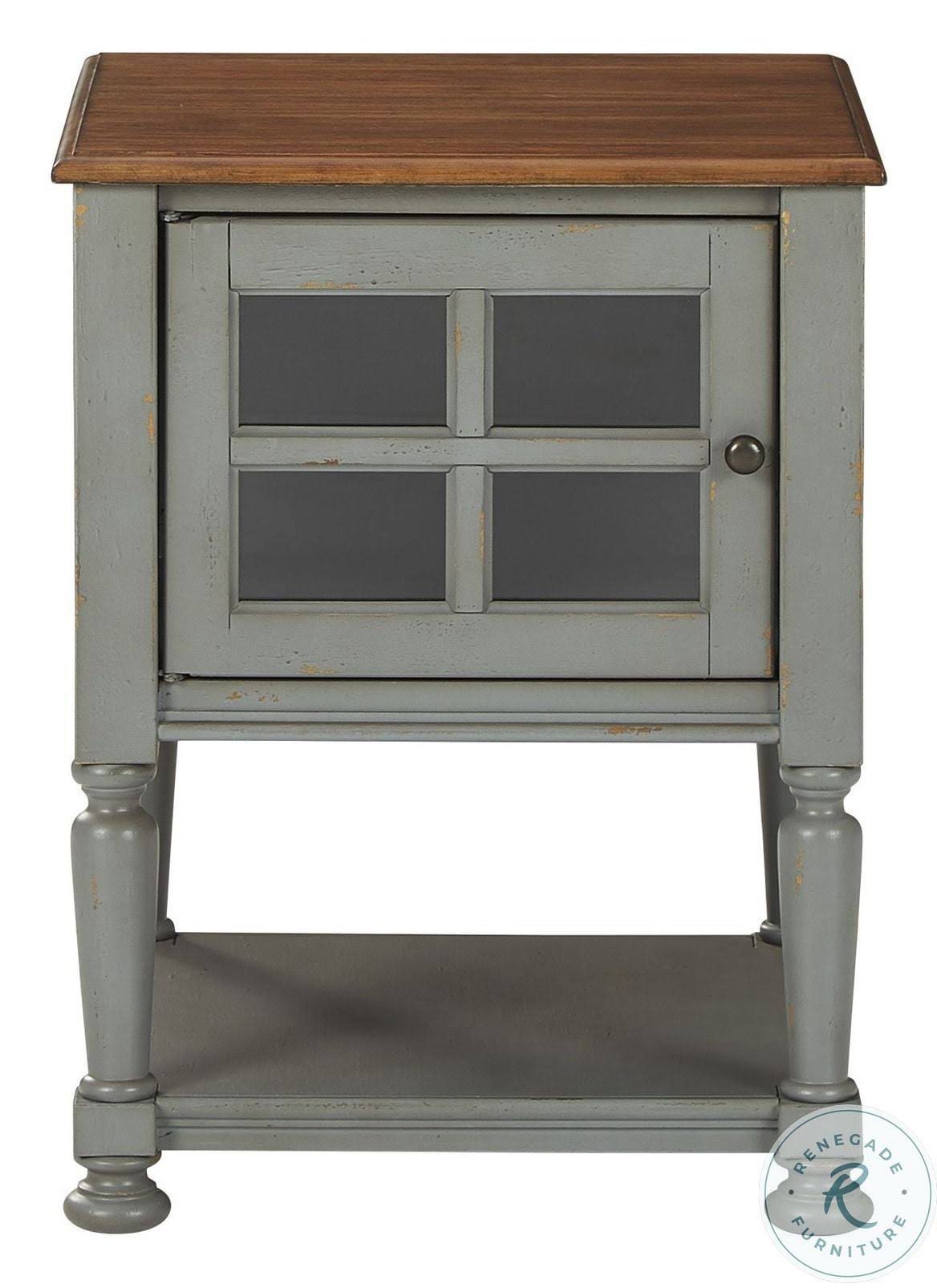 Accent Cabinet in Gray and Brown O371