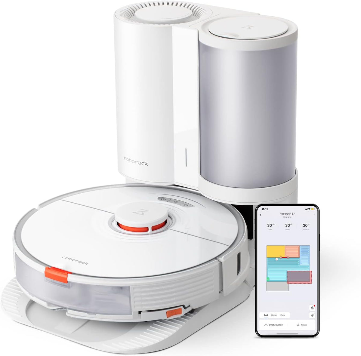 Robot Vacuum and Sonic Mop with Self-Empty Dock, 2500Pa Suction T799861